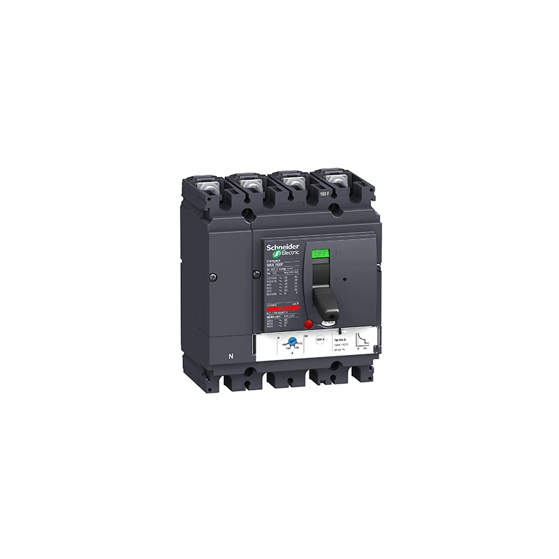 Interruptor automático NSX160F tetrapolar  80A 36kA con relé TMD80 4P3D